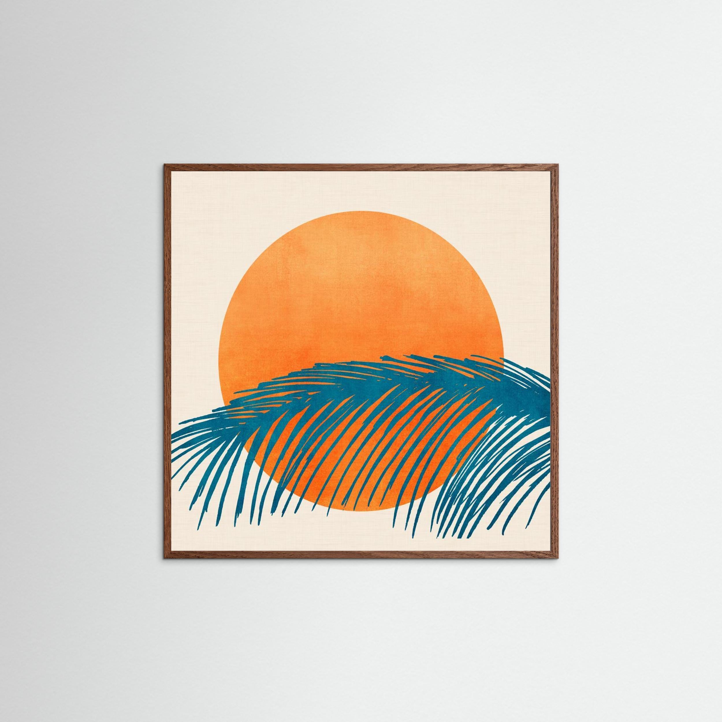 Retro Tropical Sunset by Kristian Gallagher